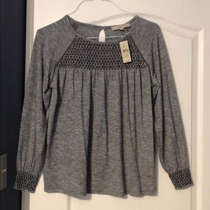 Loft Grey Blouse